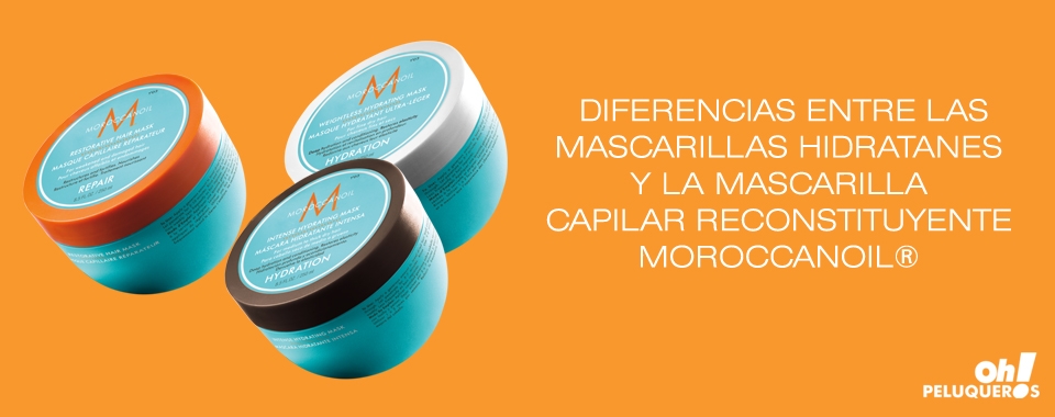 Diferencias entre las Mascarillas Hidratantes y la Mascarilla Capilar Reconstituyente Moroccanoil