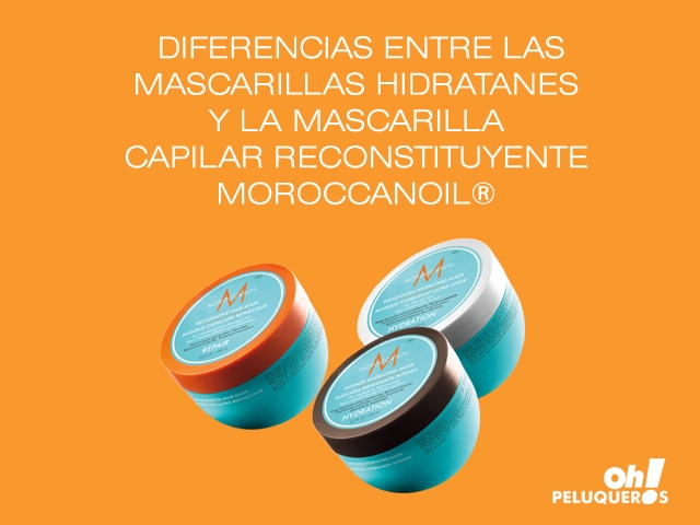 Diferencias entre las Mascarillas Hidratantes y la Mascarilla Capilar Reconstituyente Moroccanoil
