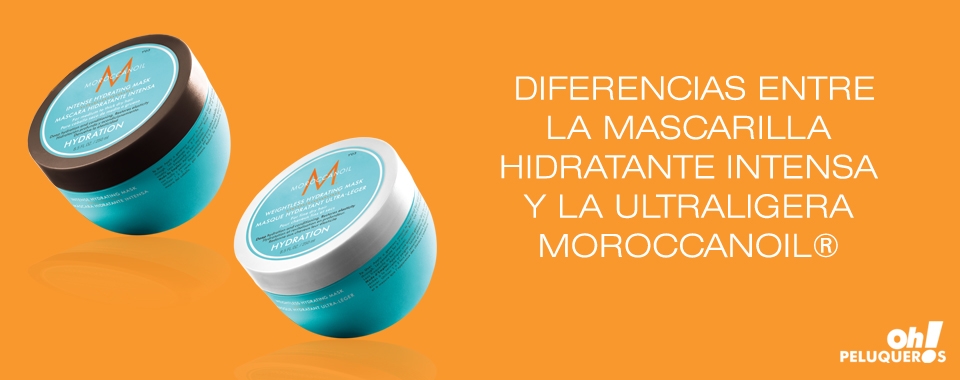 Descubre las diferencias entre la Mascarilla hidratante Intensa y la Ultraligera de Moroccanoil