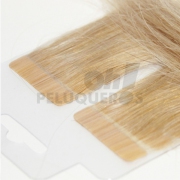 Extensiones Adhesivas de cabello natural 10 tiras White